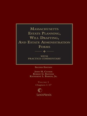 cover image of Massachusetts Estate Planning, Will Drafting and Estate Administration Forms